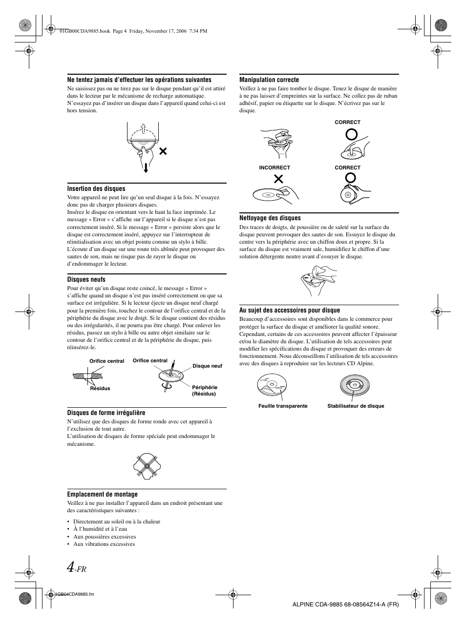 Alpine CDA-9885 User Manual | Page 45 / 118