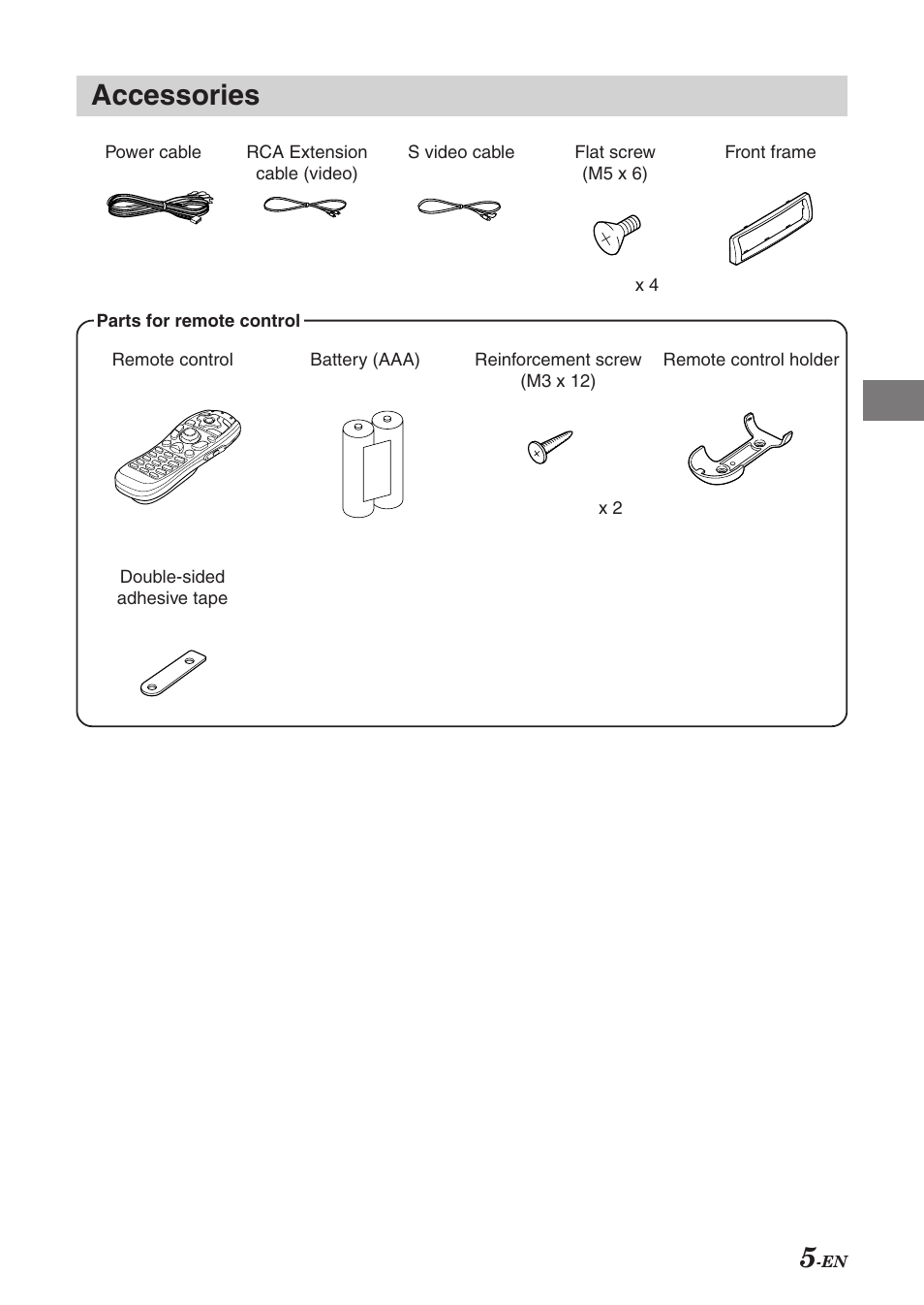Accessories | Alpine DVI-9990 User Manual | Page 6 / 12