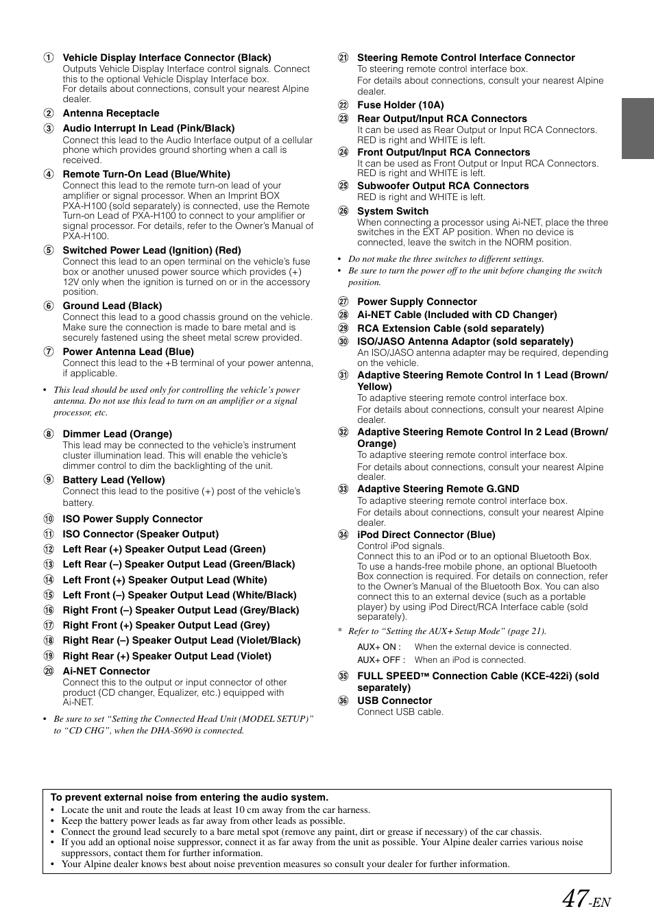 Alpine CDA-9886R User Manual | Page 49 / 49