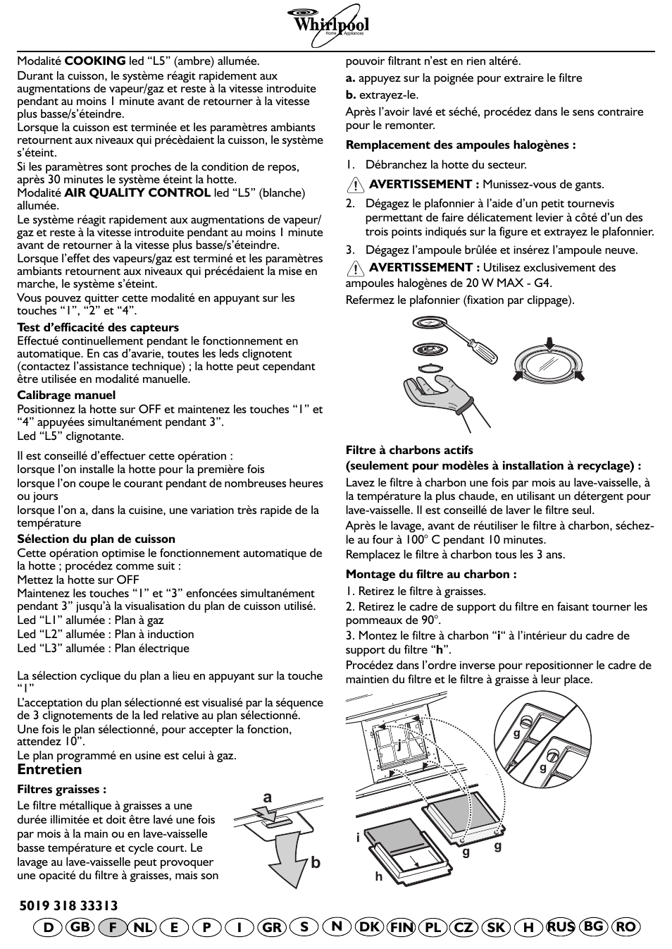 Whirlpool AKR 798 IX User Manual | Page 11 / 11