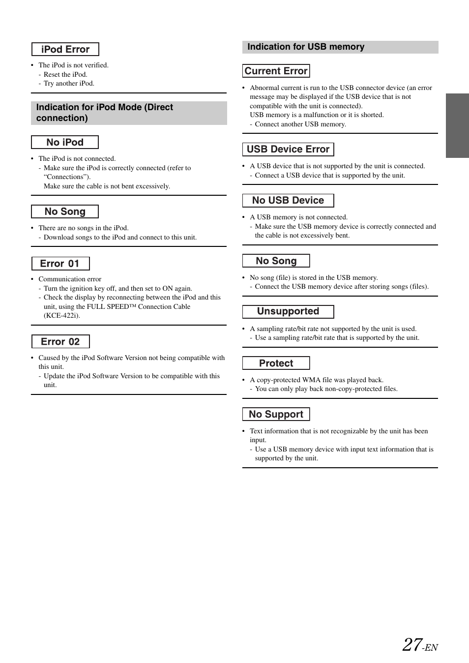 Alpine iDA-X001 User Manual | Page 29 / 35