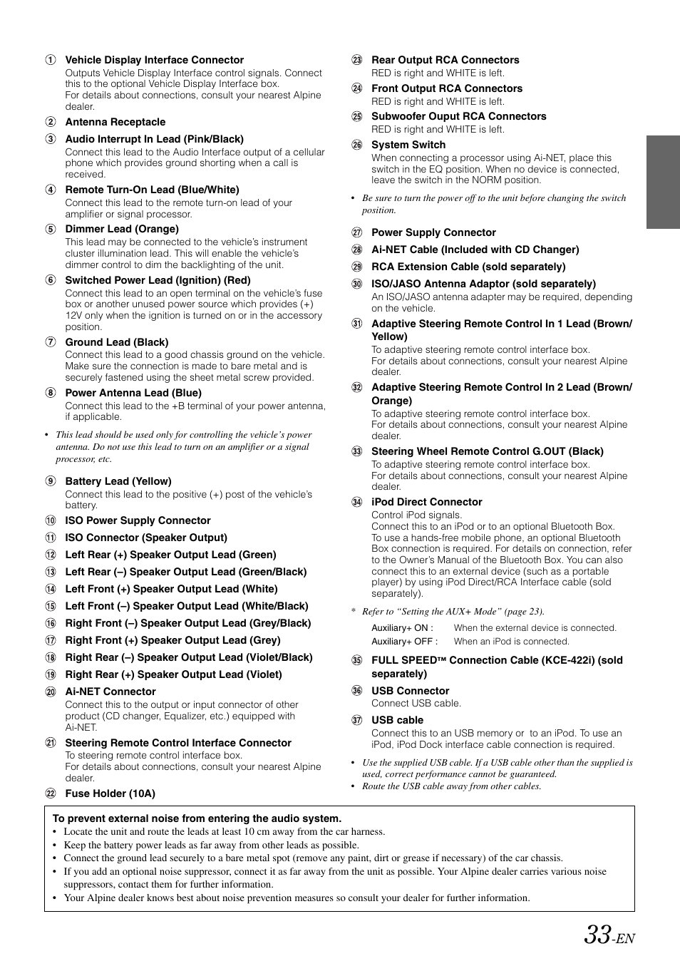 Alpine iDA-X001 User Manual | Page 35 / 35