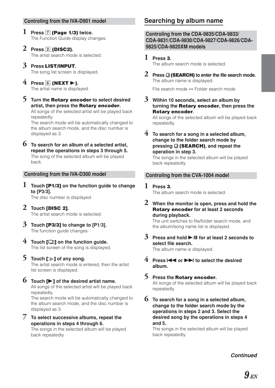 Alpine KCA-420i User Manual | Page 10 / 44