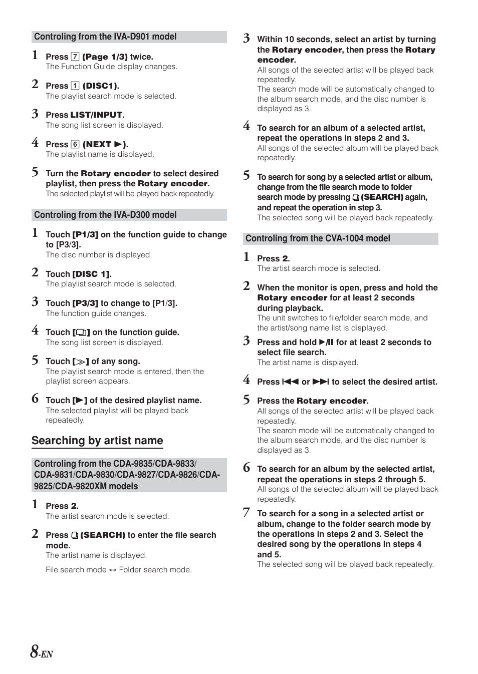 Alpine KCA-420i User Manual | Page 9 / 44