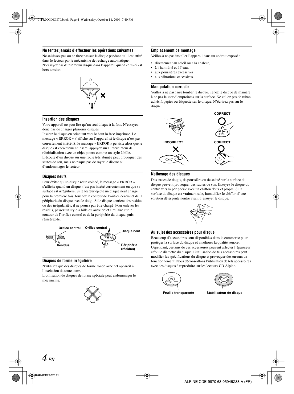 Alpine CDE-9870 User Manual | Page 33 / 84