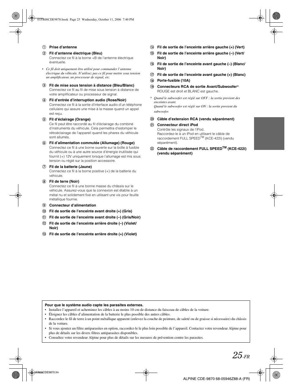 Alpine CDE-9870 User Manual | Page 54 / 84