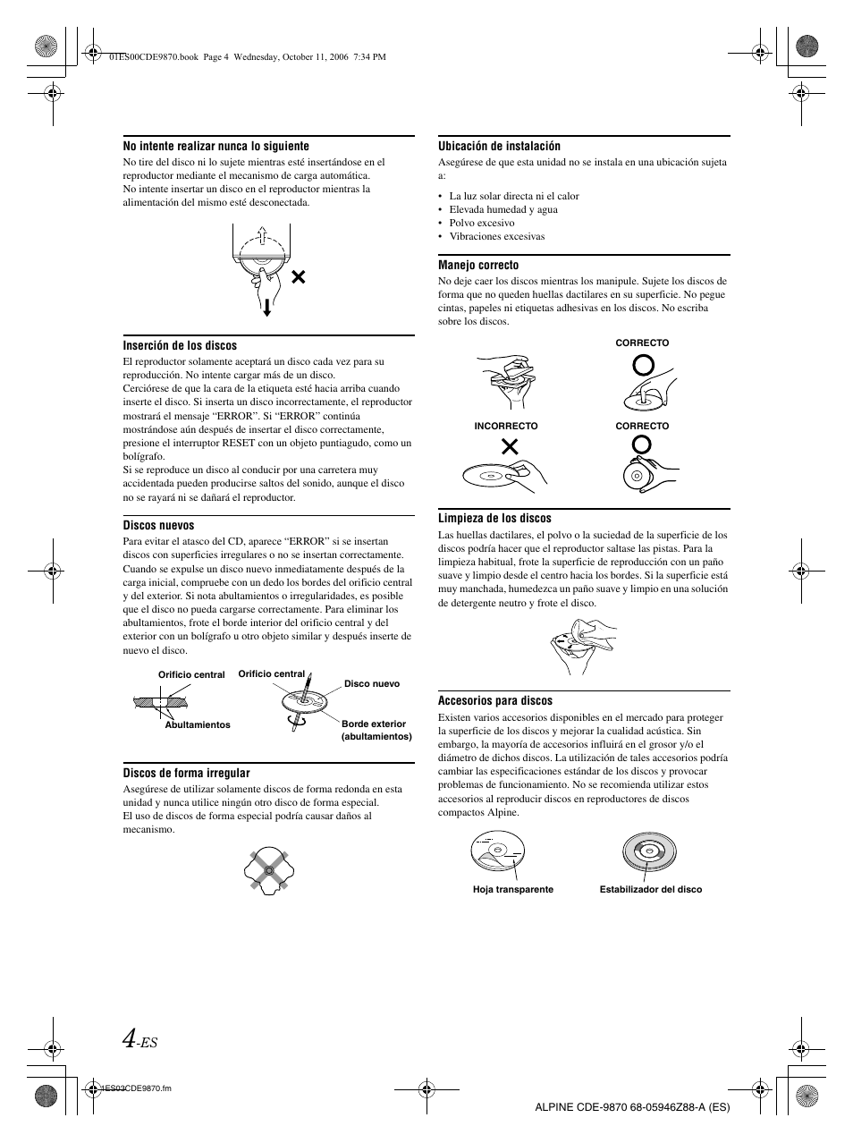 Alpine CDE-9870 User Manual | Page 60 / 84