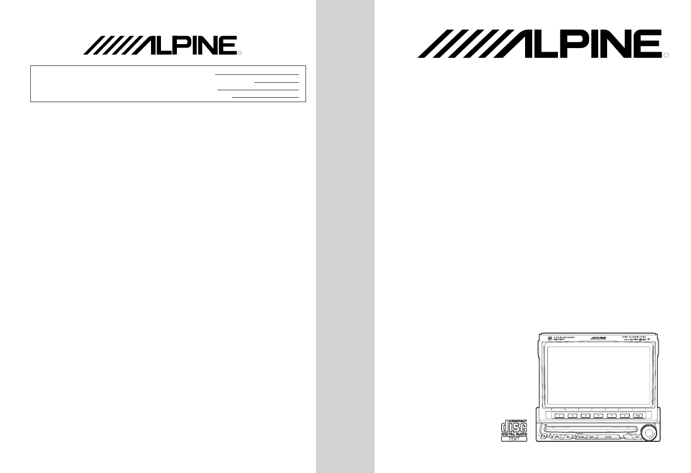 Alpine IVA-C800 User Manual | 251 pages