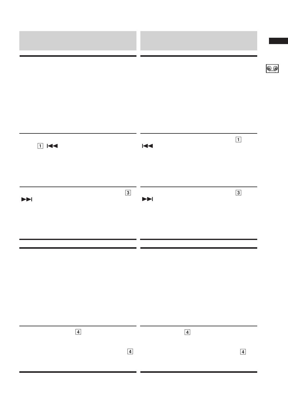 Sensor de canciones, Détecteur de programme, Lecture répétée reproducción repetida | Alpine IVA-C800 User Manual | Page 89 / 251