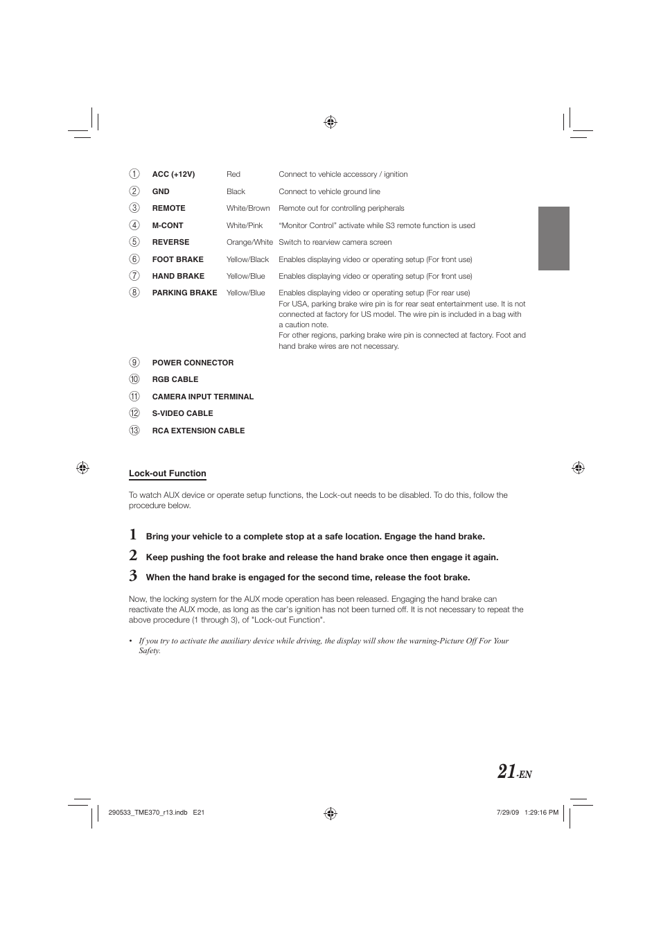 Alpine TME-S370 User Manual | Page 23 / 23