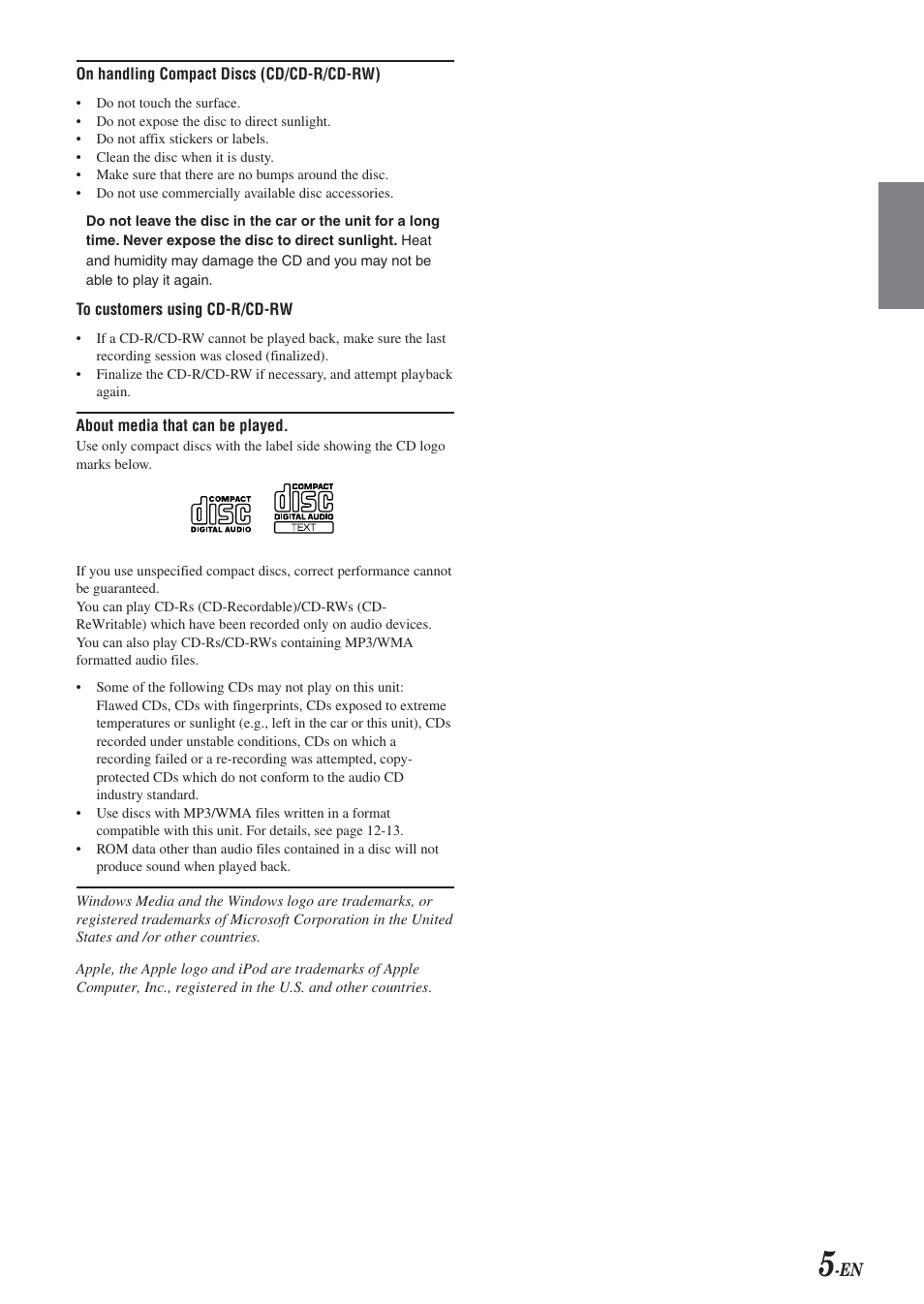 Alpine CDA-9851 User Manual | Page 6 / 103