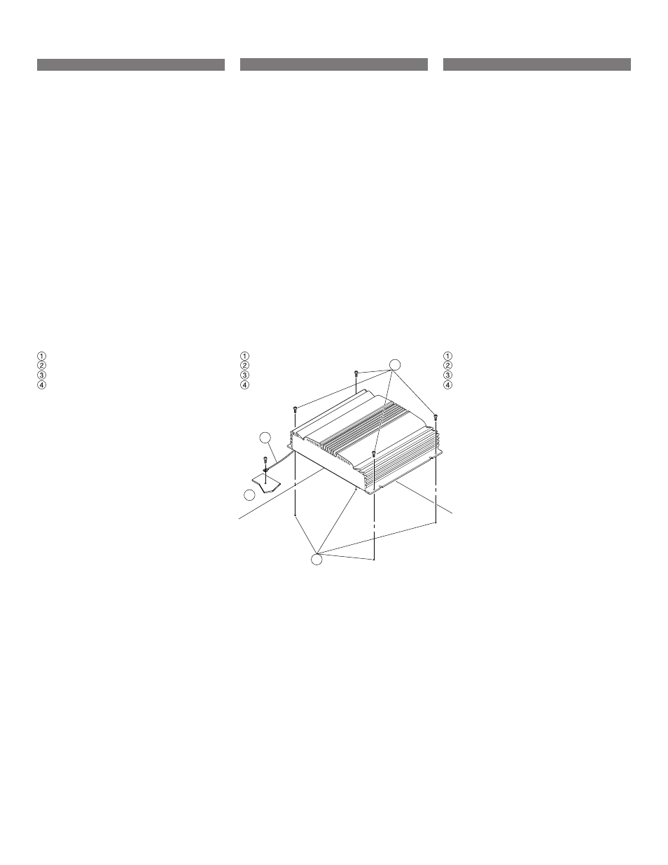 Installation, Instalacion, Connections | Connexions, Conexiones | Alpine MRP-M200 User Manual | Page 4 / 12