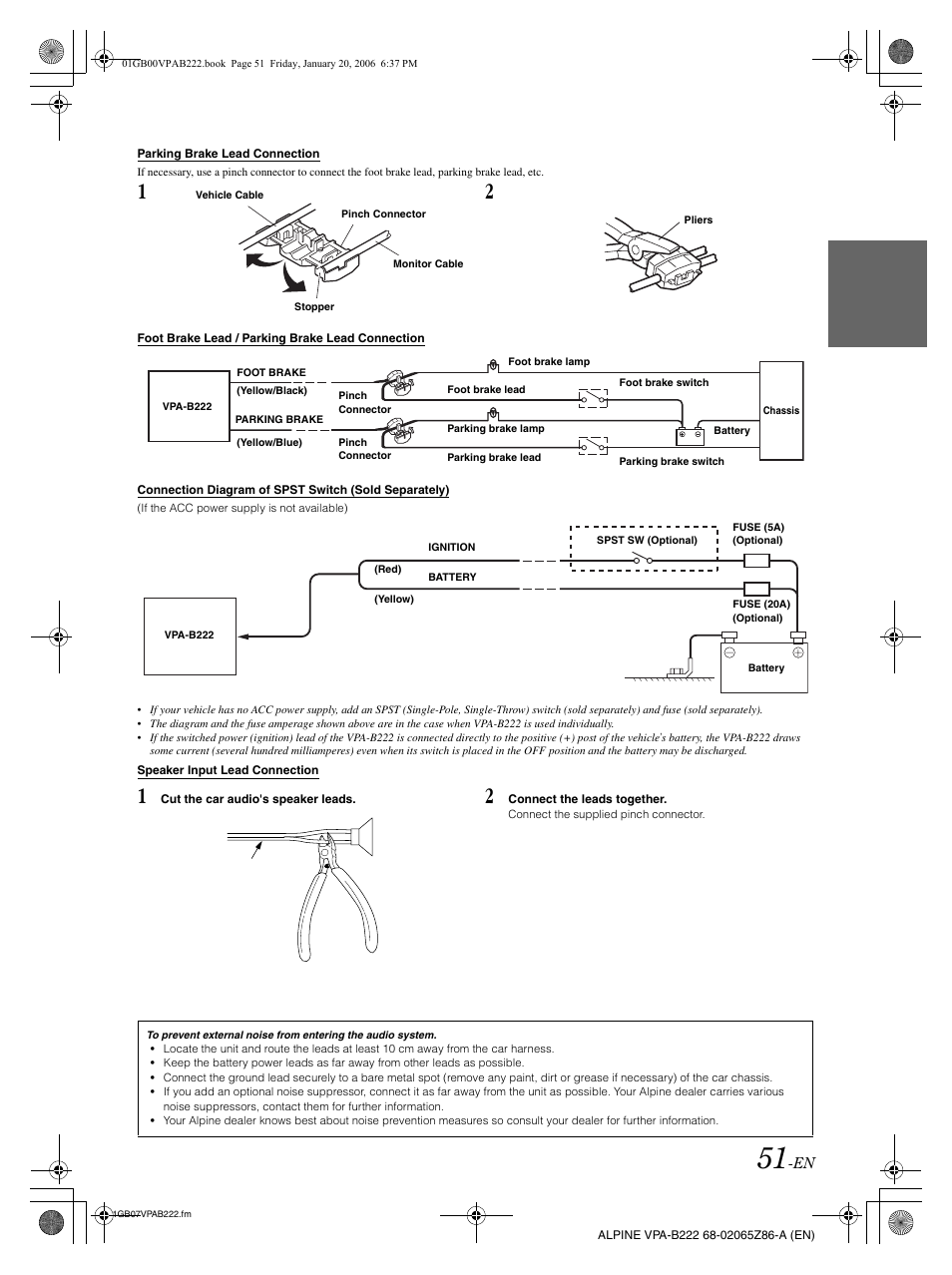 Alpine VPA-B222 User Manual | Page 53 / 61
