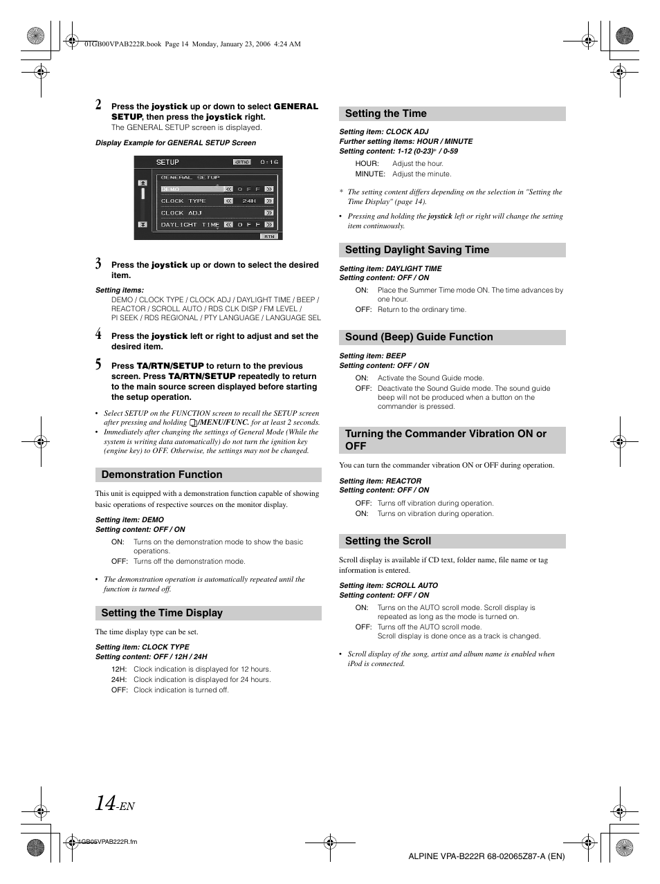 Alpine VPA-B222R User Manual | Page 15 / 77