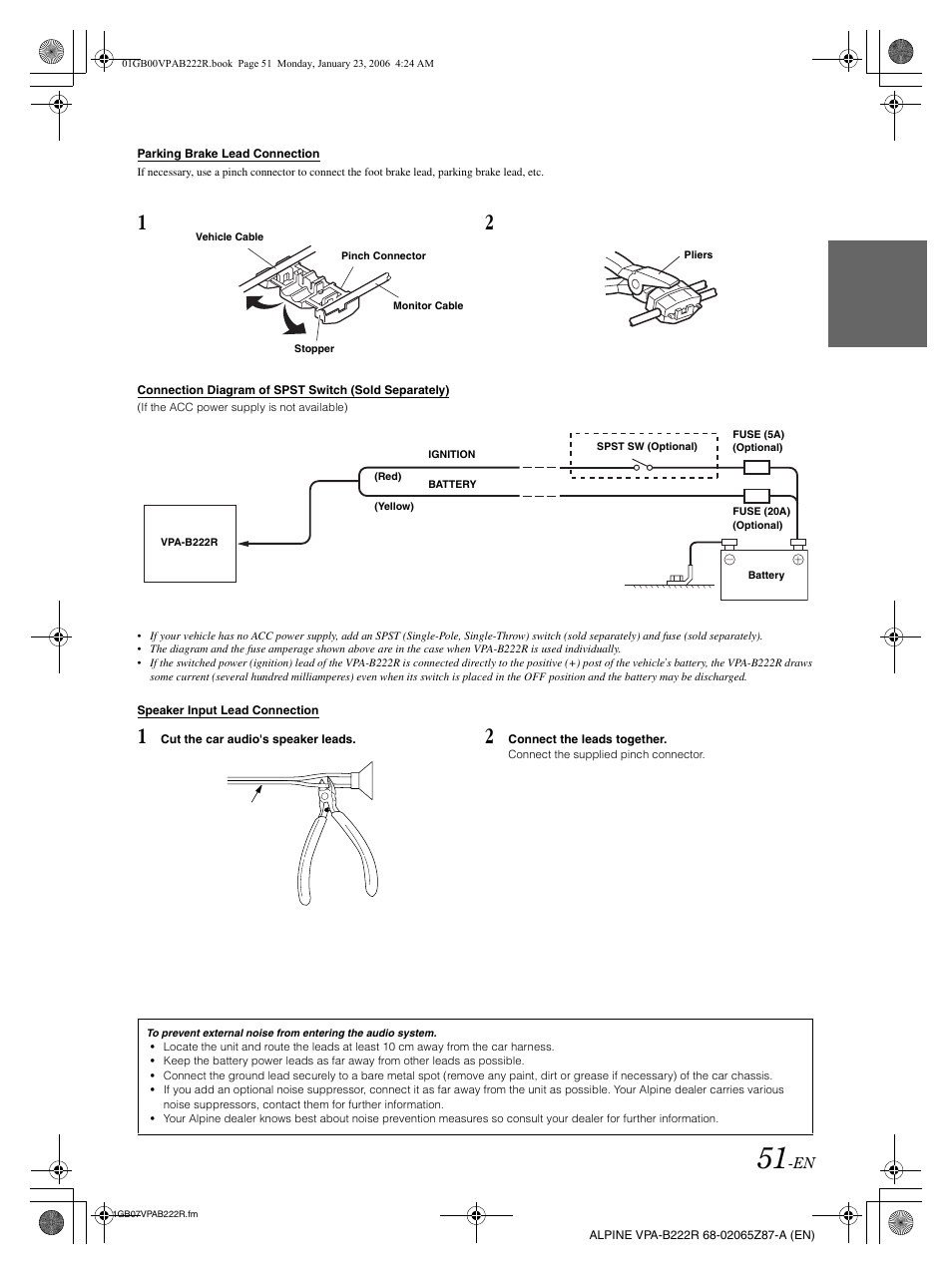 Alpine VPA-B222R User Manual | Page 52 / 77