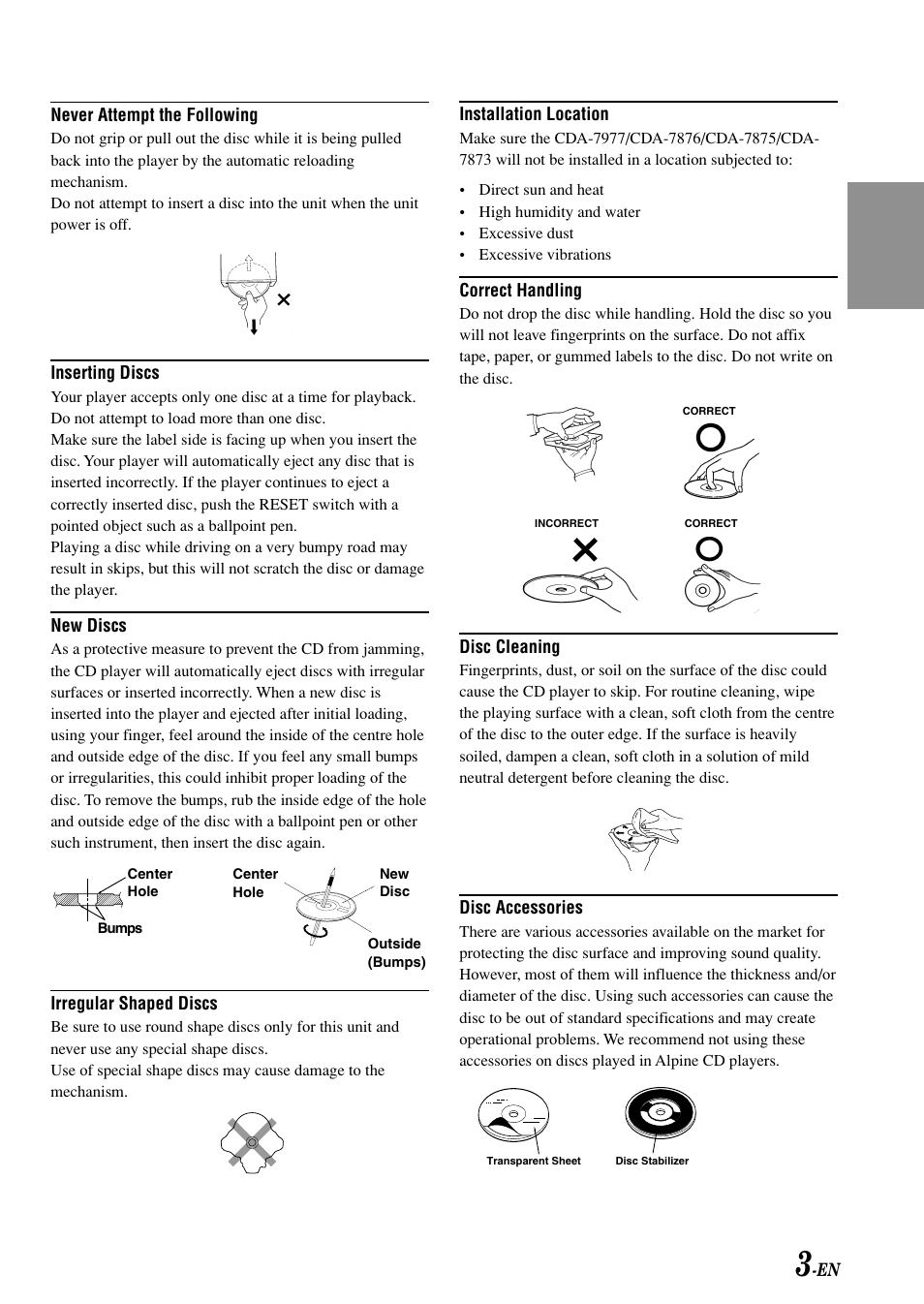 Alpine CDA-7876 User Manual | Page 5 / 36