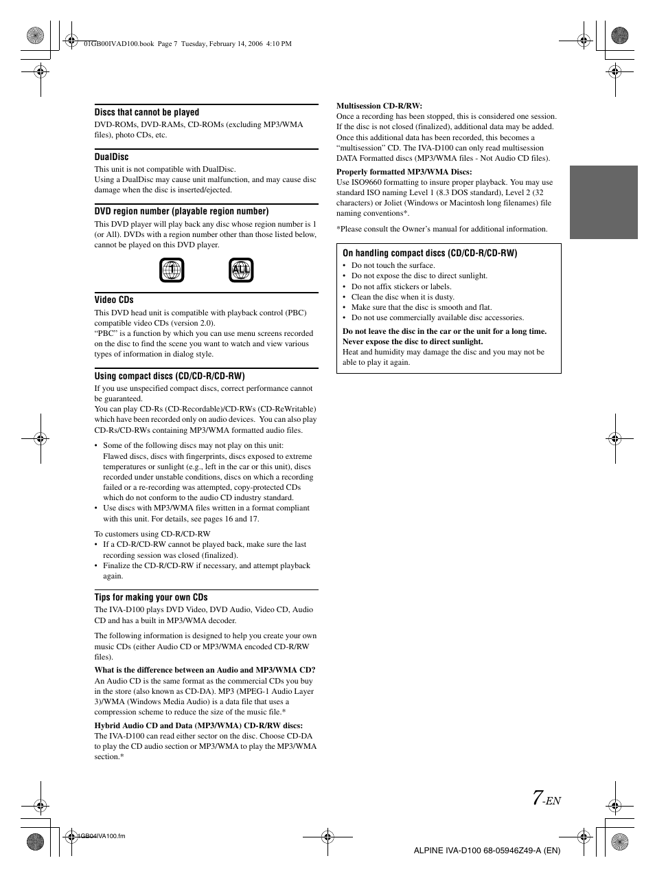 Alpine IVA-D100 User Manual | Page 11 / 83