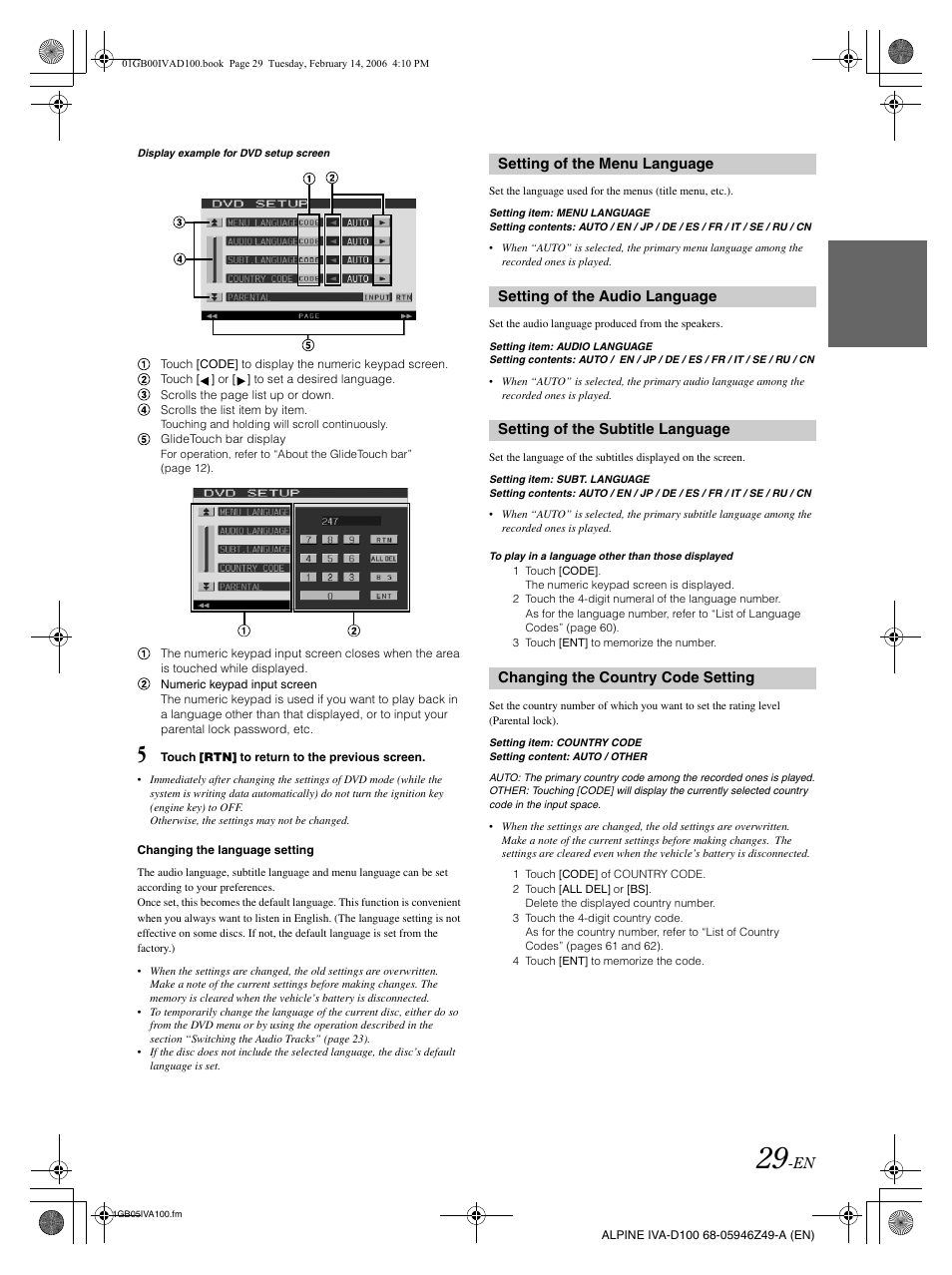 Alpine IVA-D100 User Manual | Page 33 / 83