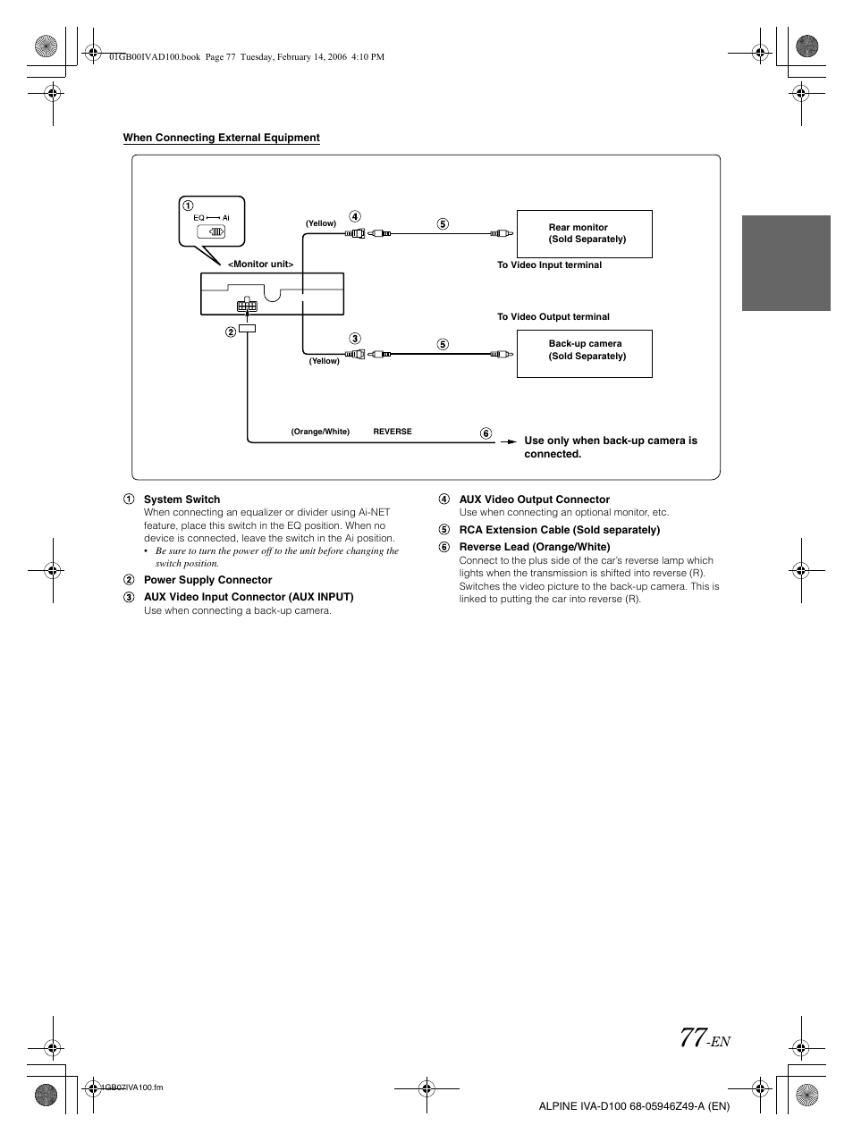 Alpine IVA-D100 User Manual | Page 81 / 83