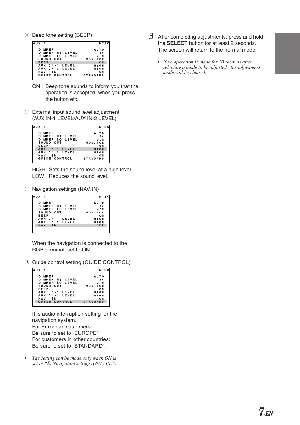 Alpine TME-M710 User Manual | Page 8 / 24