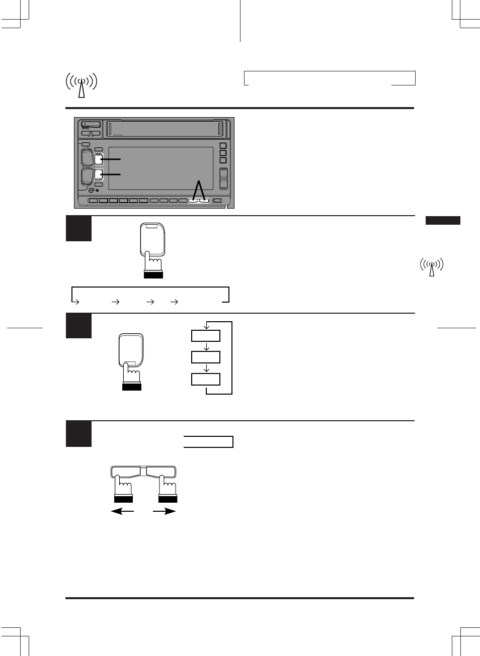 Radio operation, Manual tuning | Alpine 3DA-W882E User Manual | Page 15 / 67