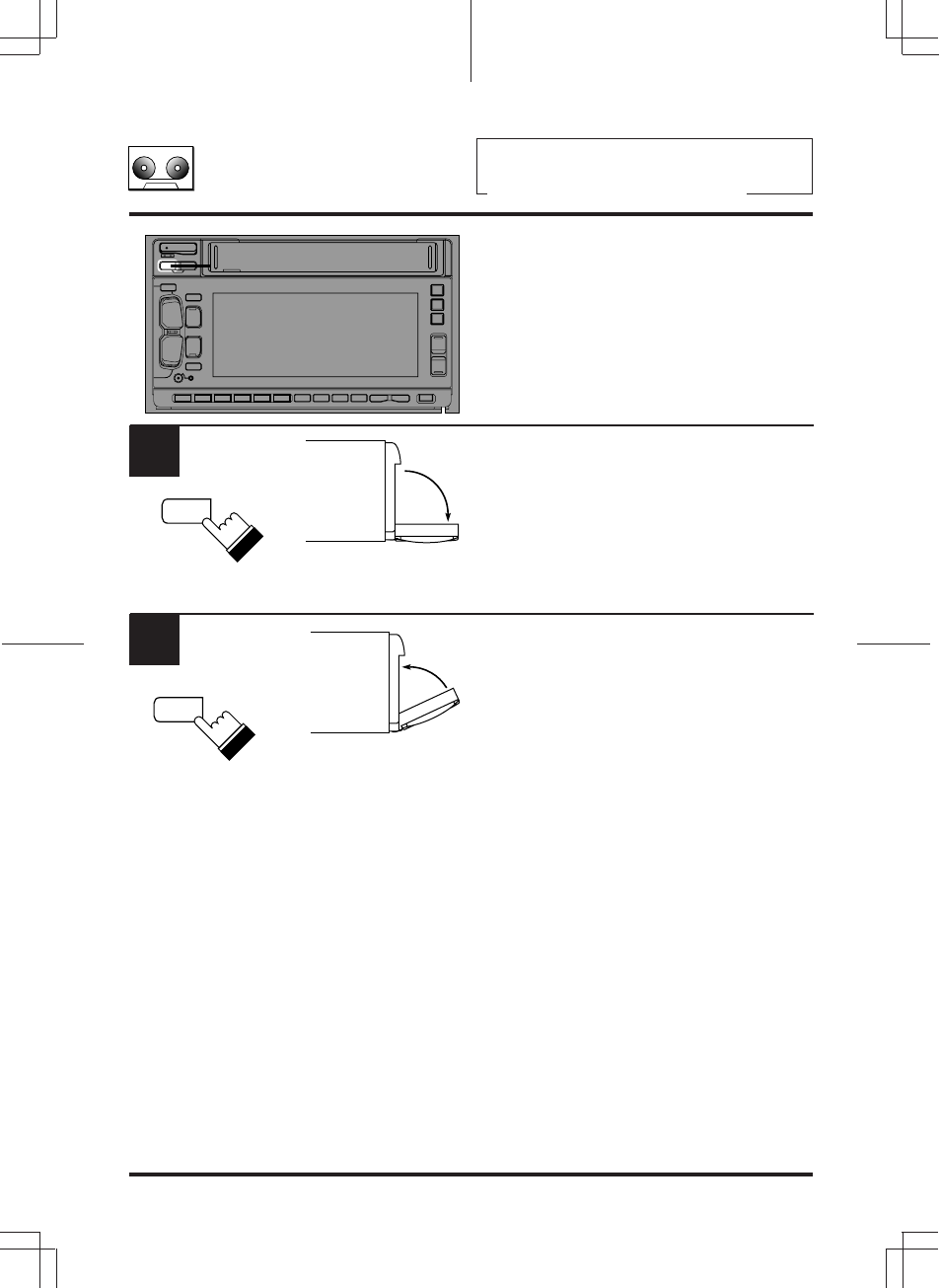 Cassette player operation, Opening and closing of the movable display | Alpine 3DA-W882E User Manual | Page 40 / 67