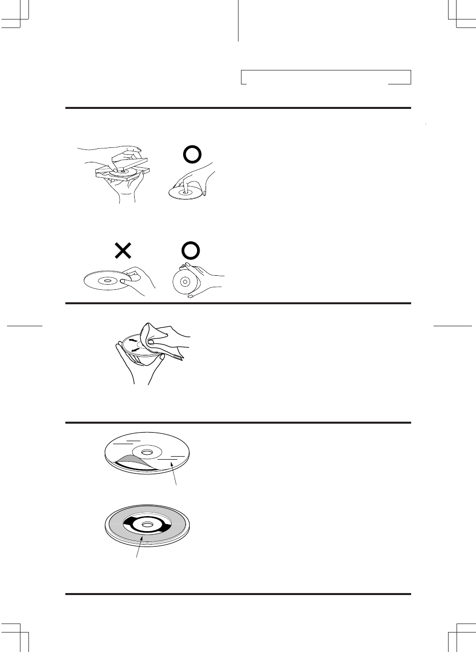 Disc care, Correct handling, Disc cleaning | Disc accessories | Alpine 3DA-W882E User Manual | Page 59 / 67