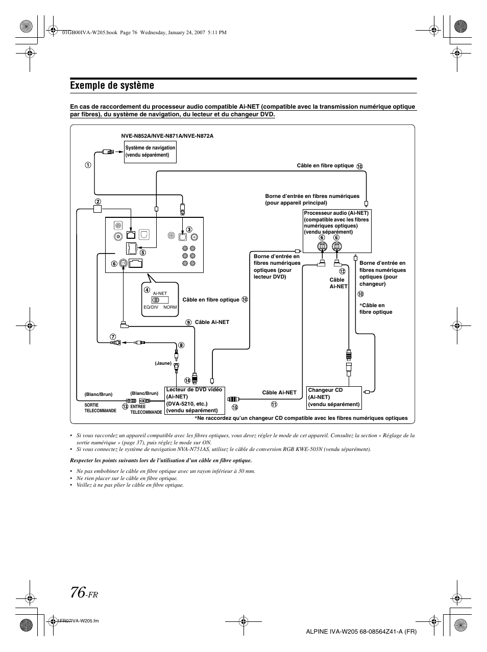 Exemple de système | Alpine IVA-W205 User Manual | Page 157 / 238