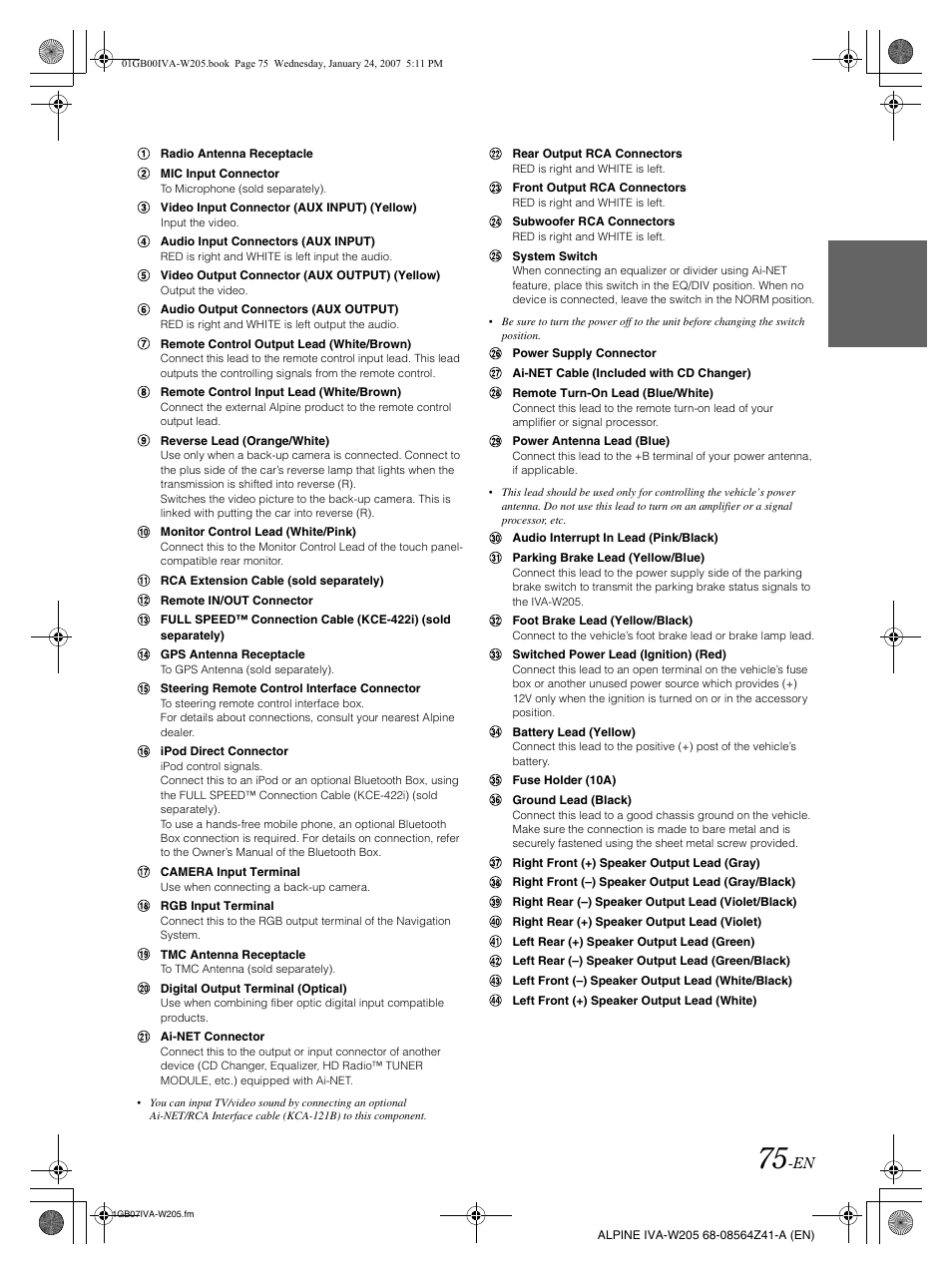 Alpine IVA-W205 User Manual | Page 77 / 238