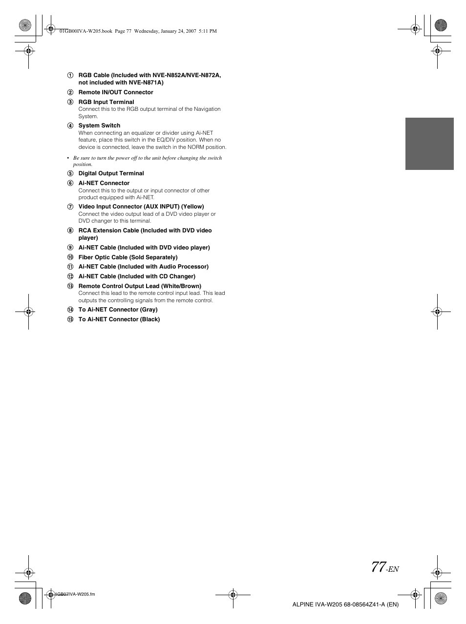Alpine IVA-W205 User Manual | Page 79 / 238