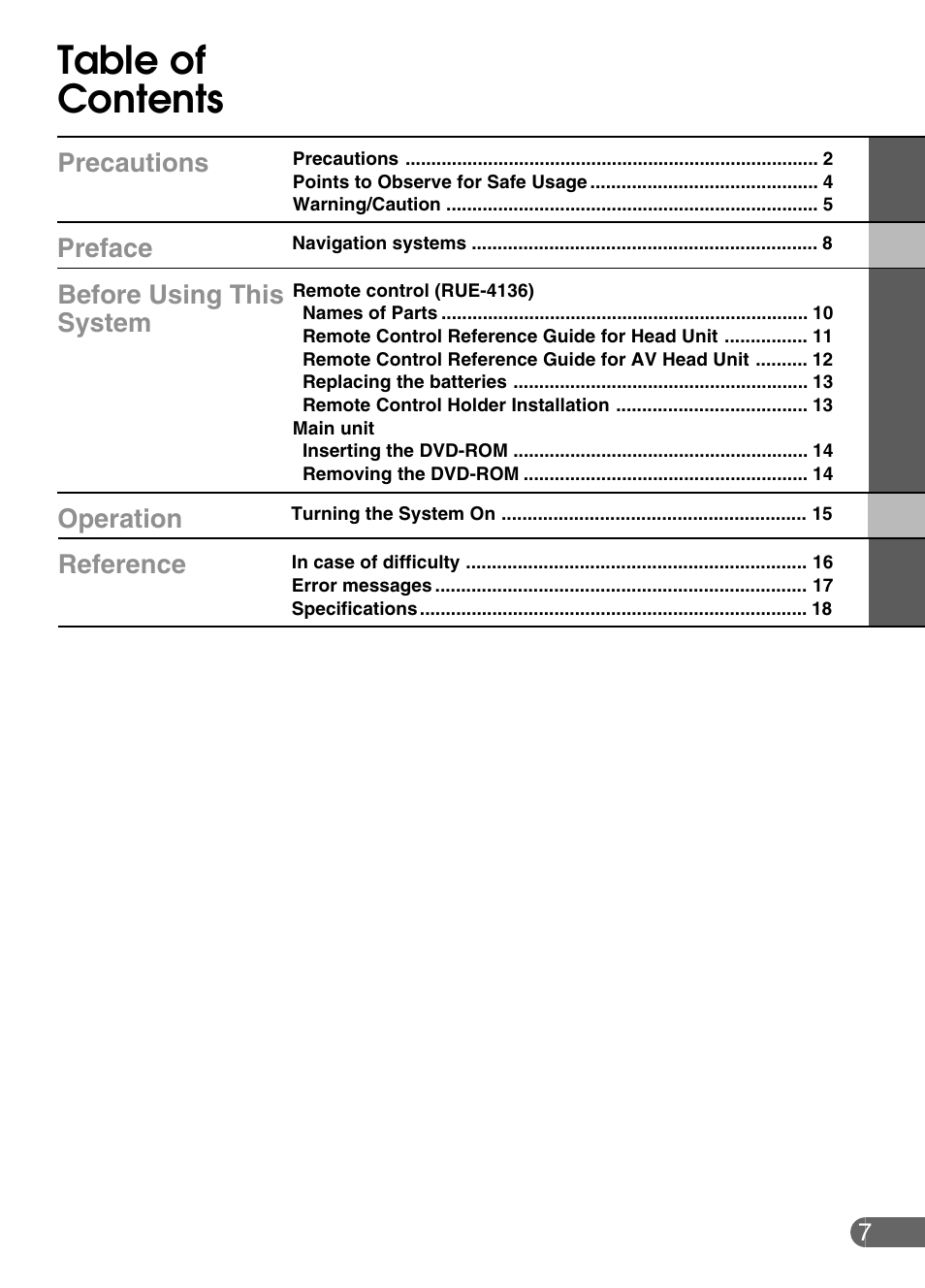 Alpine NVE-N852ADVD User Manual | Page 7 / 19