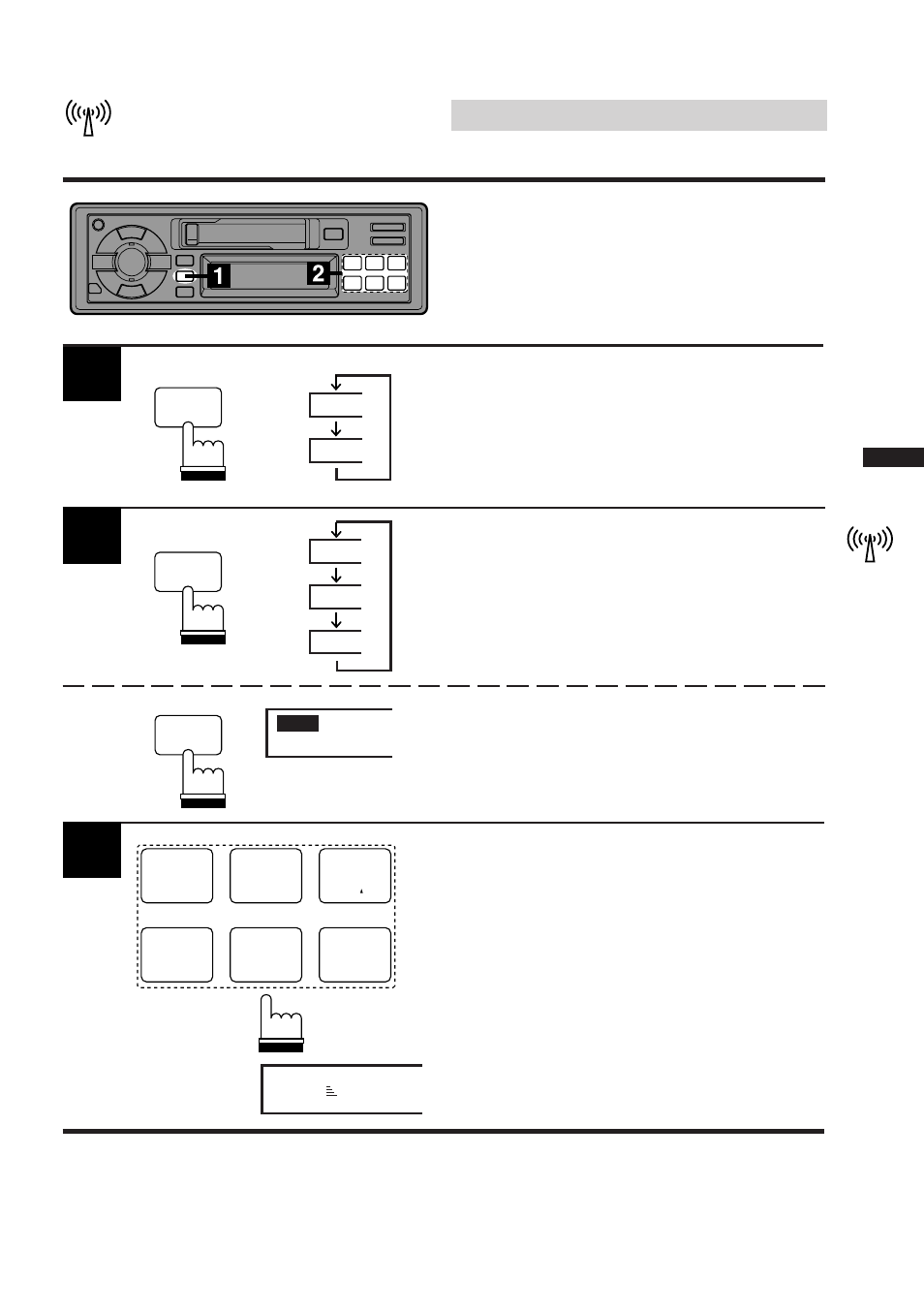 Radio operation, Tuning to preset stations | Alpine TDM-7546E User Manual | Page 15 / 32