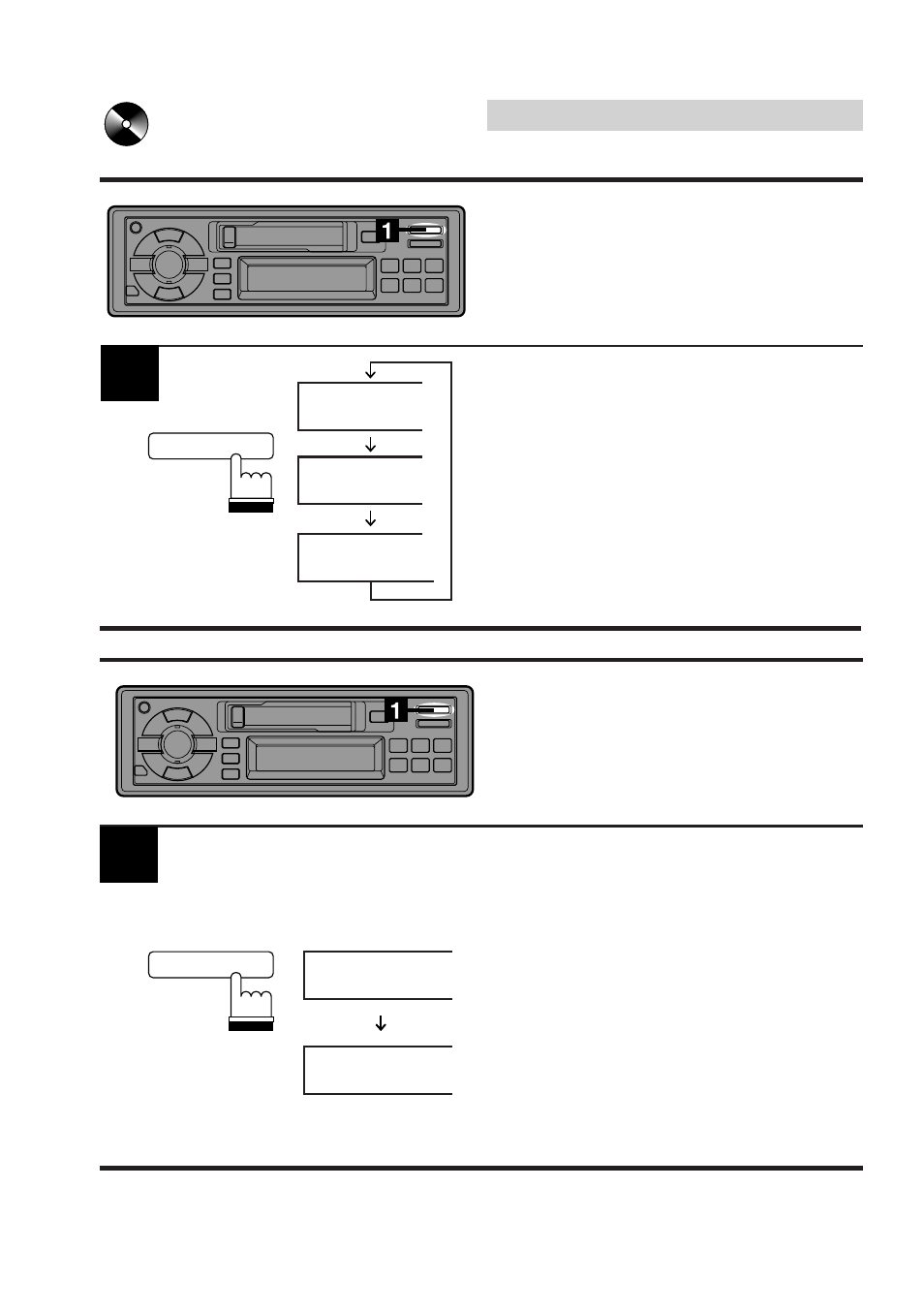 Cd shuttle operation, Repeat play on single track or entire, M.i.x. (random) play | Alpine TDM-7546E User Manual | Page 24 / 32