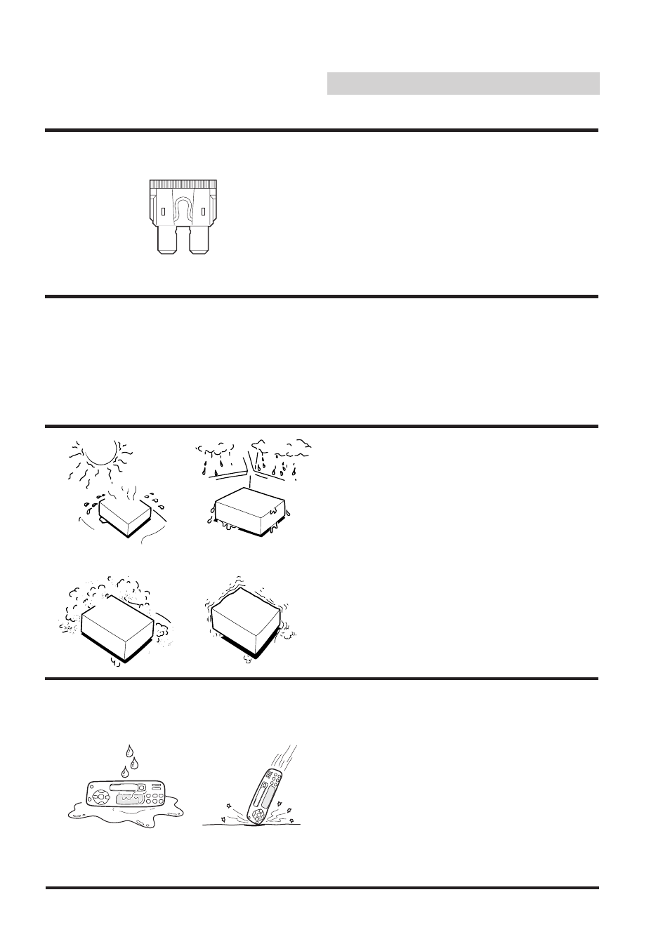 Precautions, Fuse replacement, Maintenance | Installation location, Handling the detachable front panel | Alpine TDM-7546E User Manual | Page 5 / 32