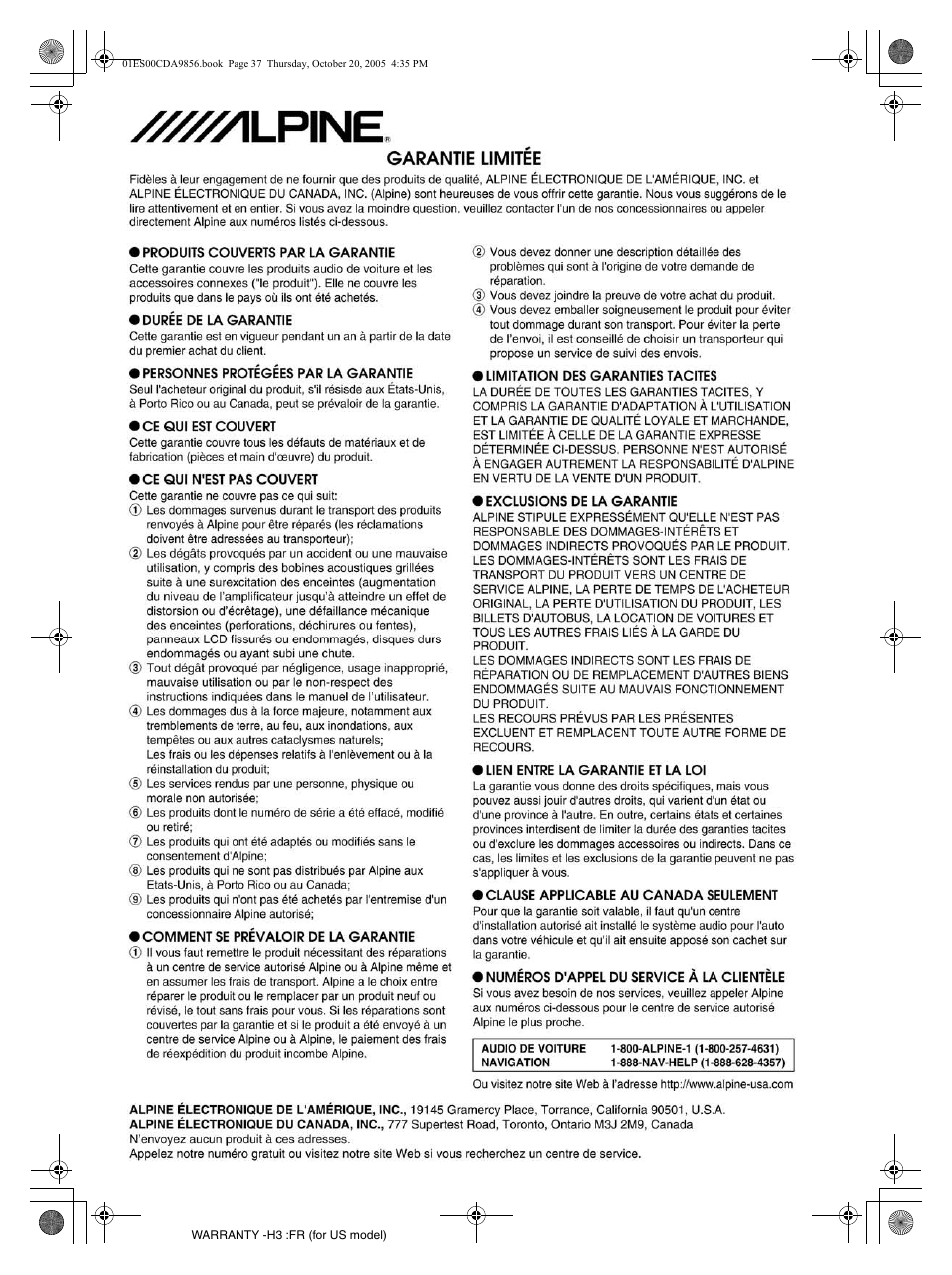 Alpine CDA-9856 User Manual | Page 70 / 103