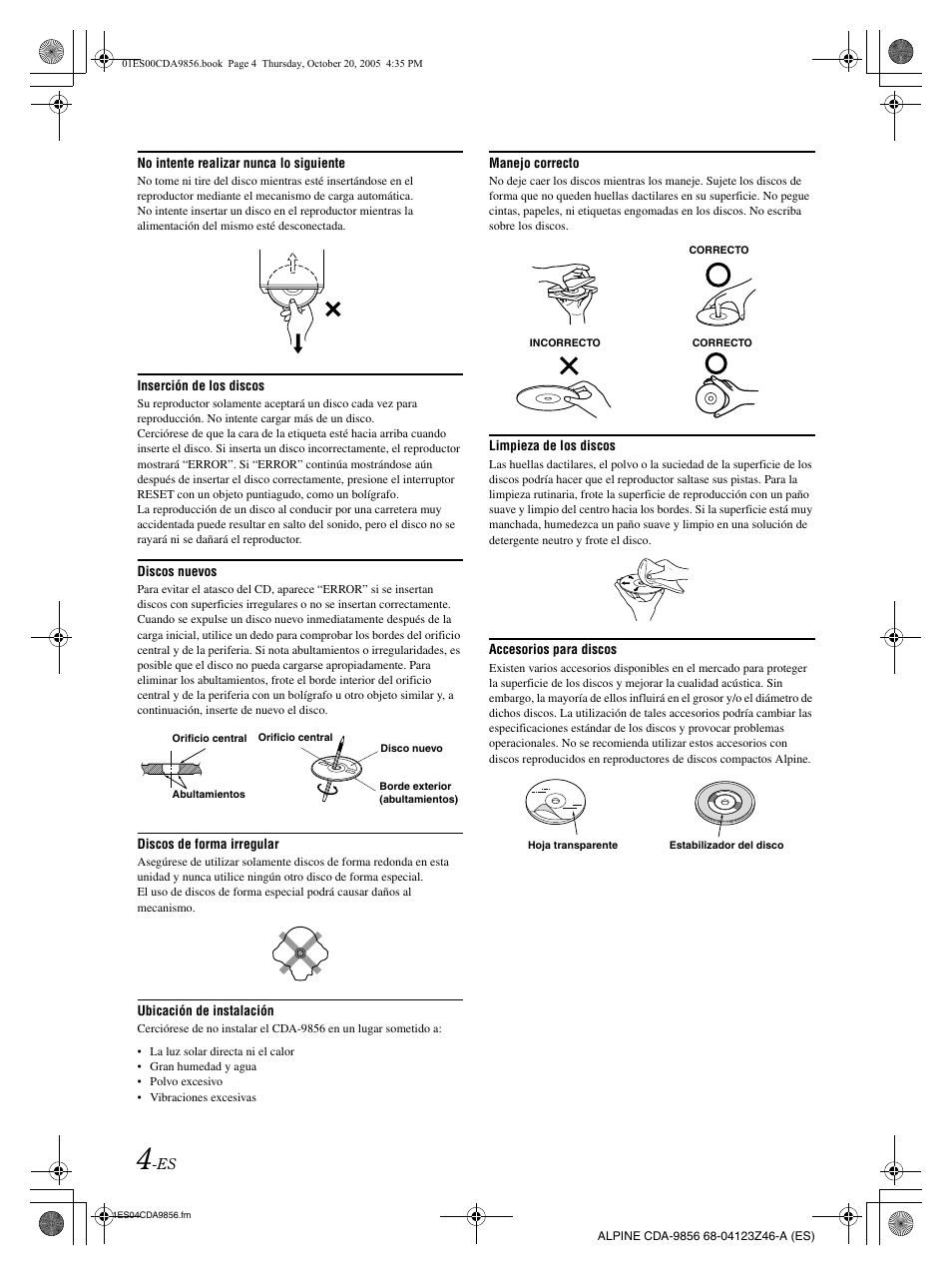 Alpine CDA-9856 User Manual | Page 74 / 103