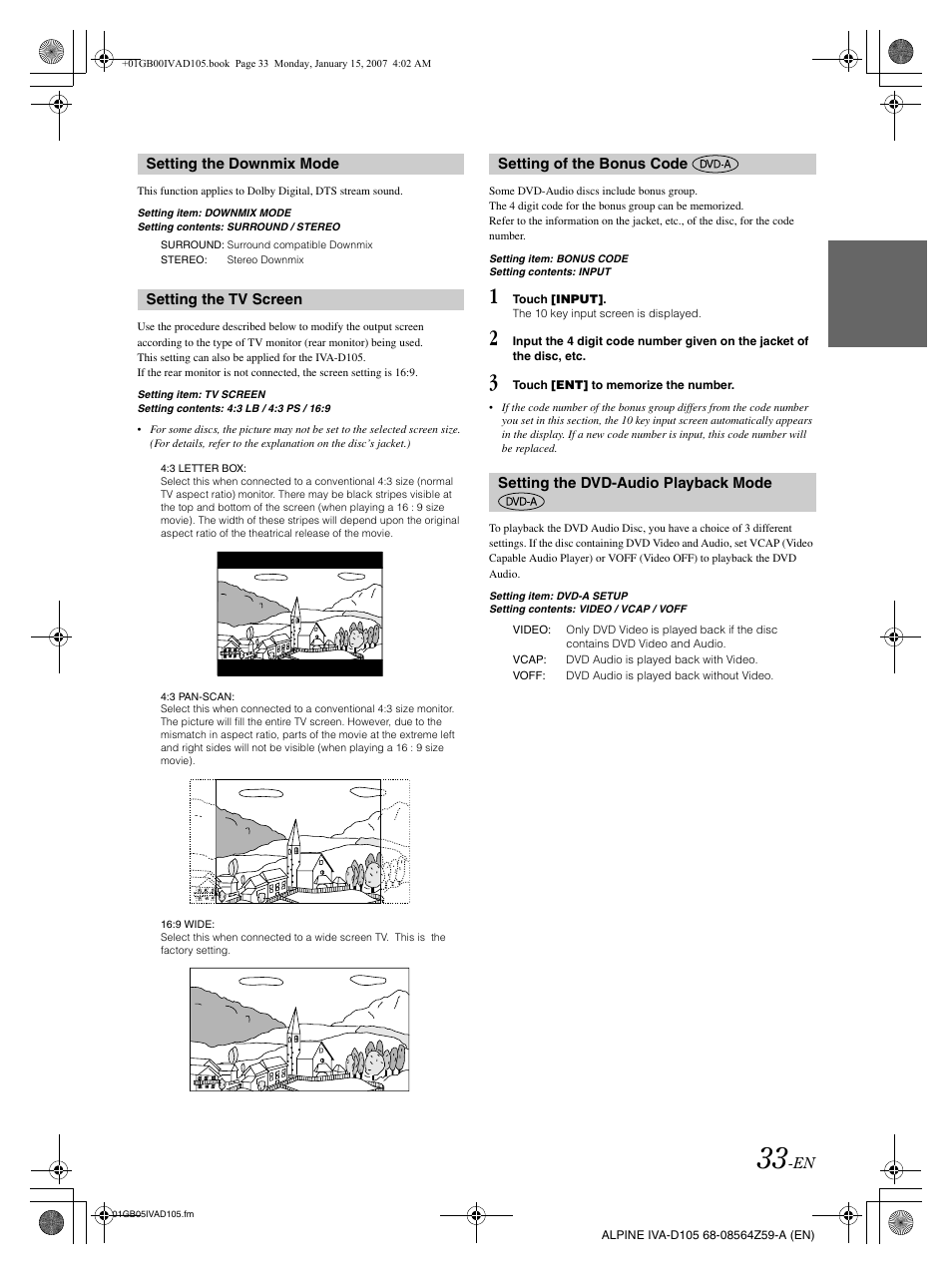 Alpine IVA-D105 User Manual | Page 35 / 83