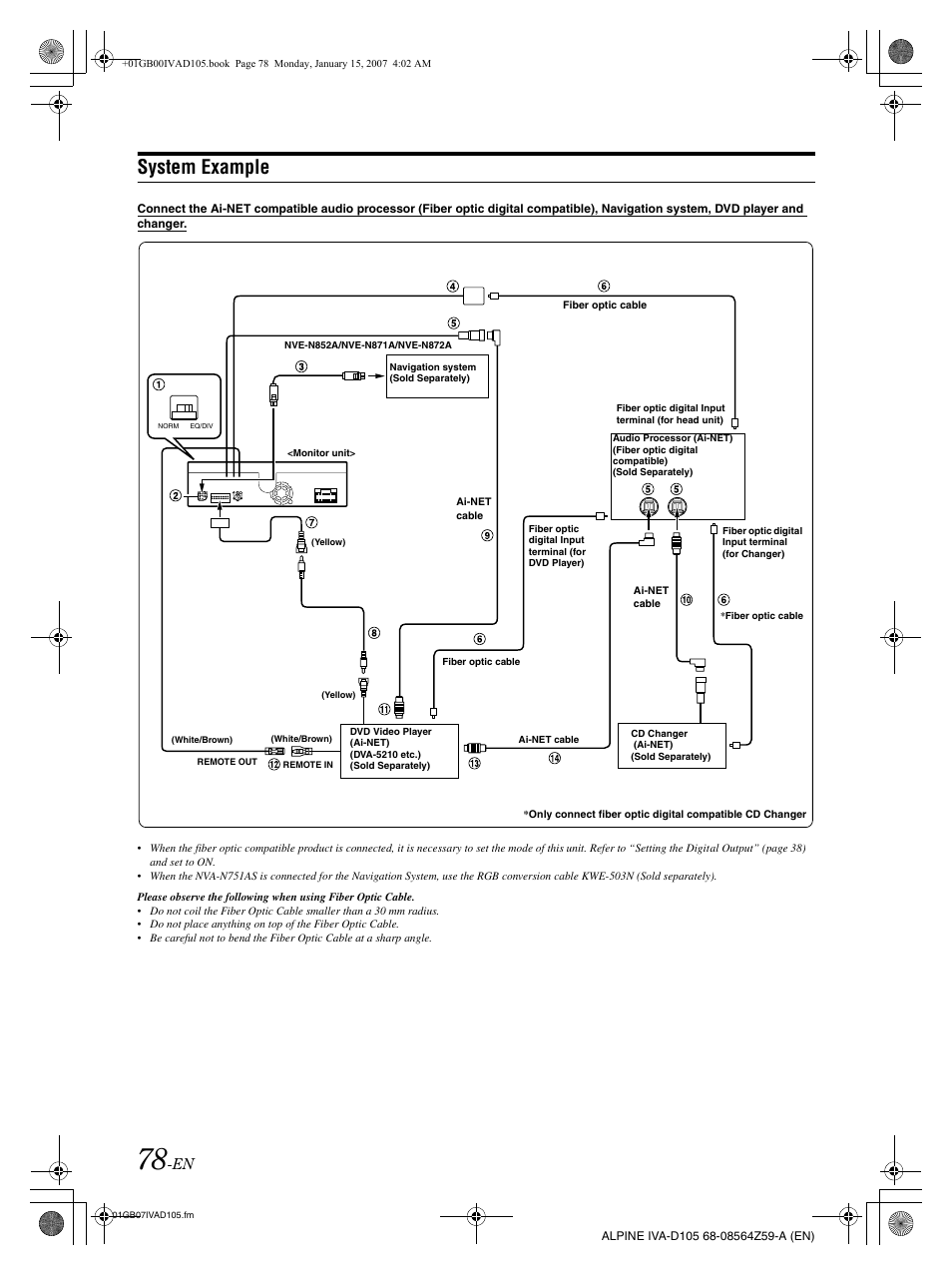 System example | Alpine IVA-D105 User Manual | Page 80 / 83