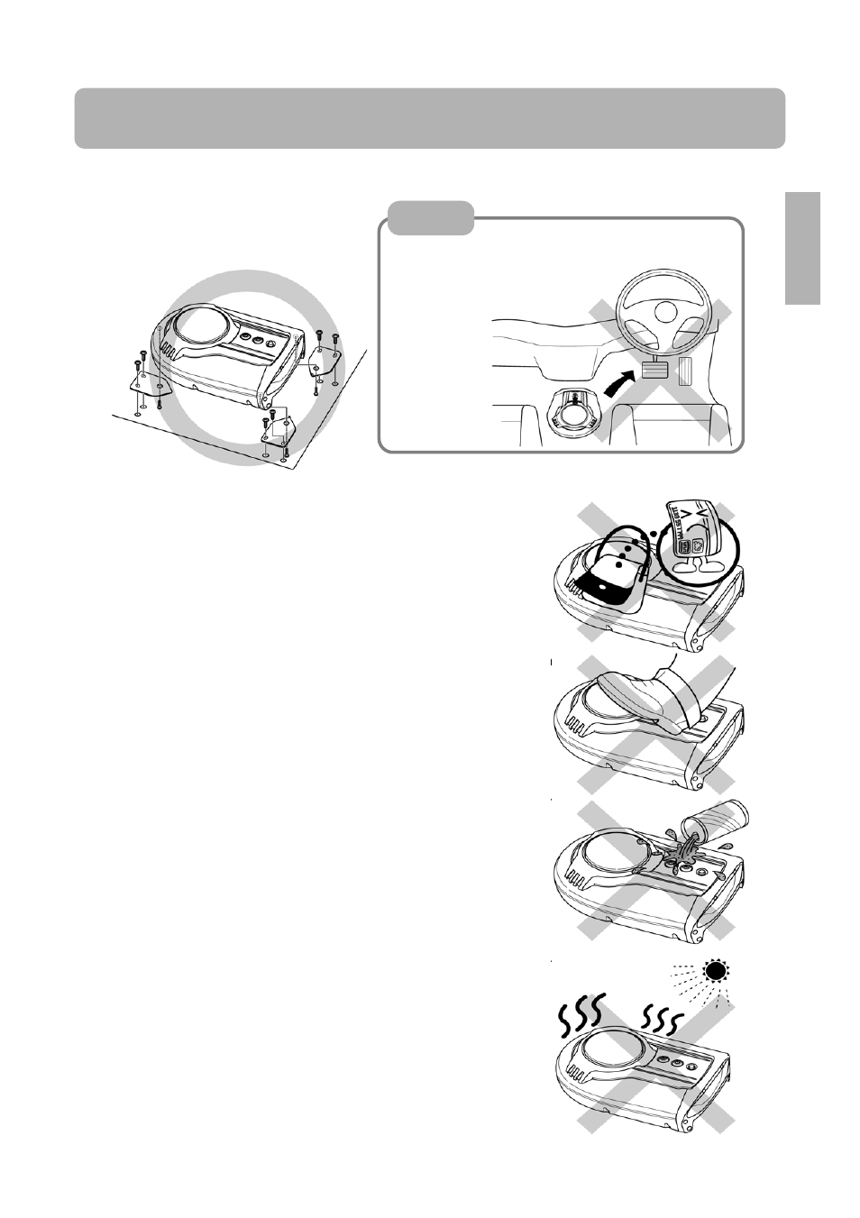 Caution in use | Alpine SWD-1600 User Manual | Page 3 / 13