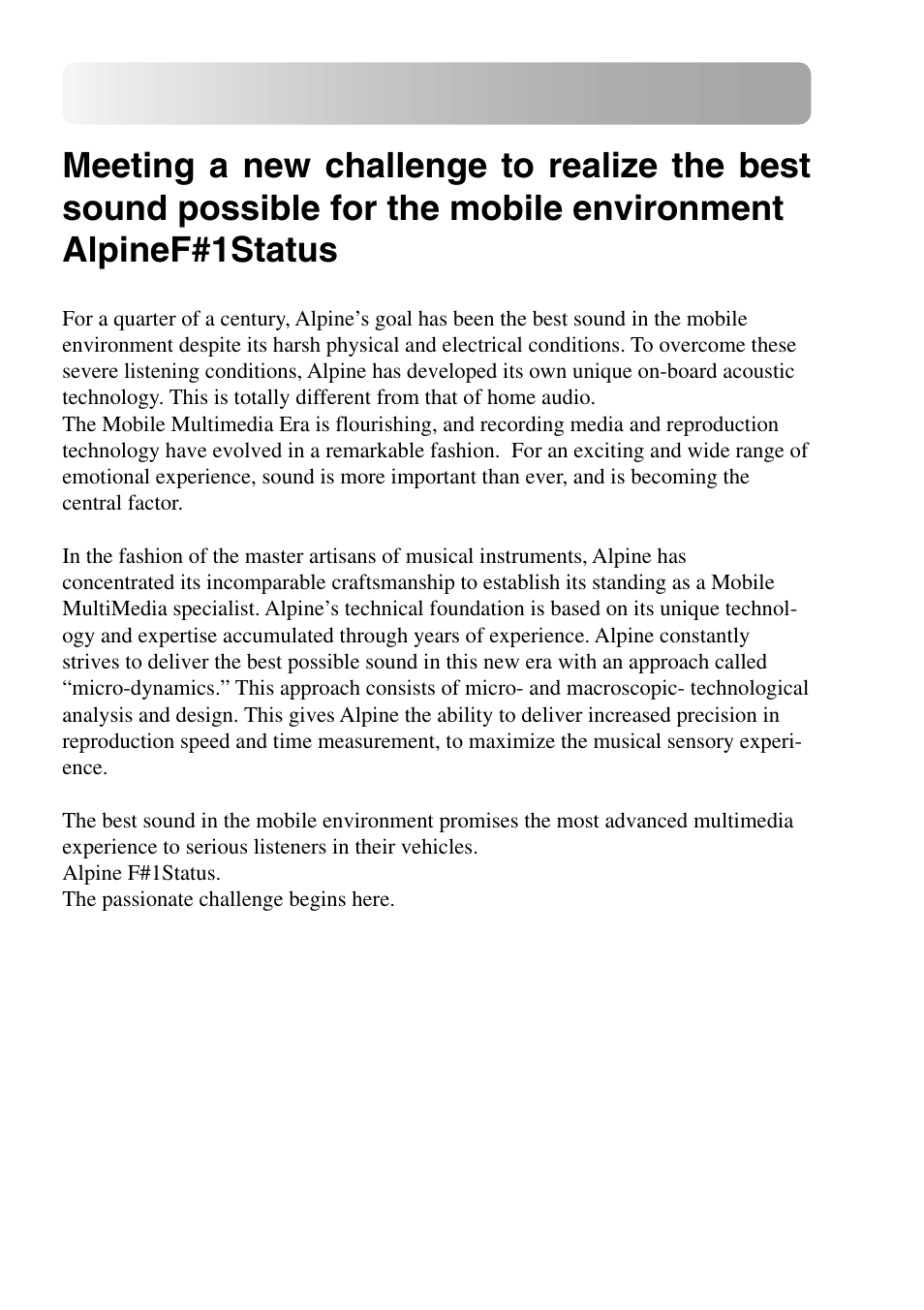 Introduction | Alpine MRV-F900 User Manual | Page 6 / 28