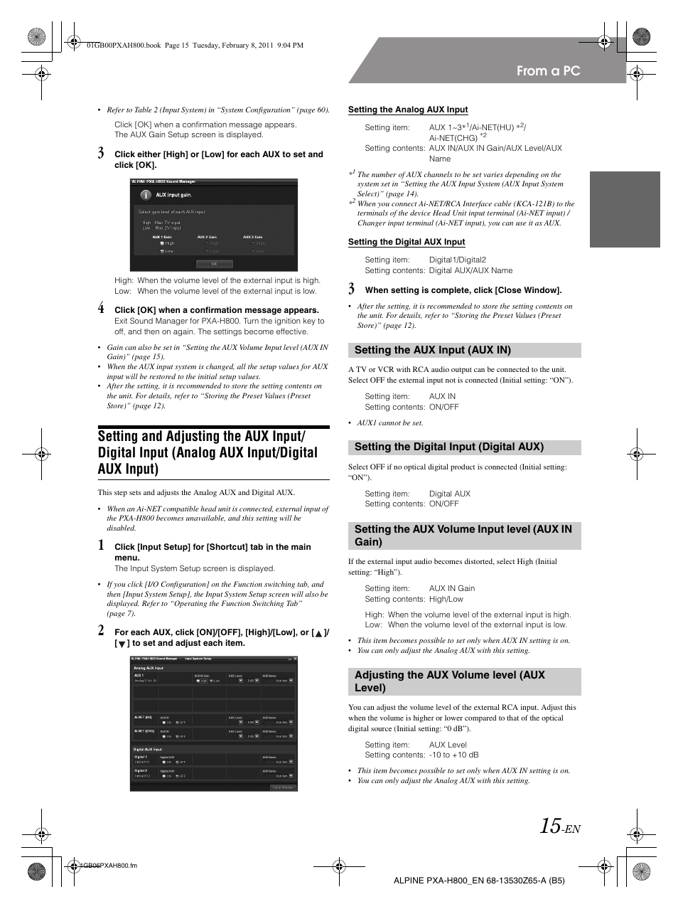 Alpine PXA-H800 User Manual | Page 17 / 66