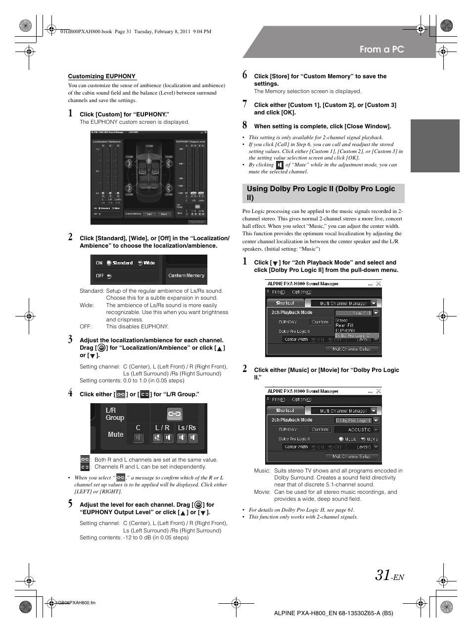 Alpine PXA-H800 User Manual | Page 33 / 66