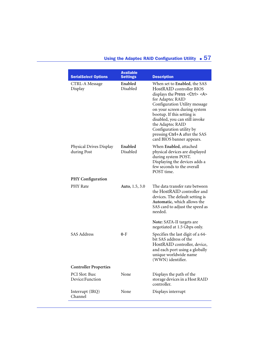 Adaptec 48300 User Manual | Page 57 / 109