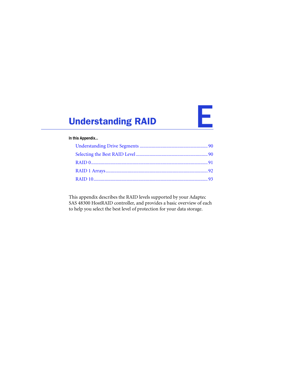 Understanding raid | Adaptec 48300 User Manual | Page 89 / 109