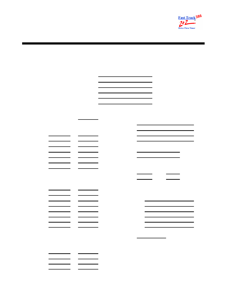 Set parameters worksheets, Set parameters work sheet sample | PHASE RESEARCH 2000 Series User Manual | Page 3 / 131