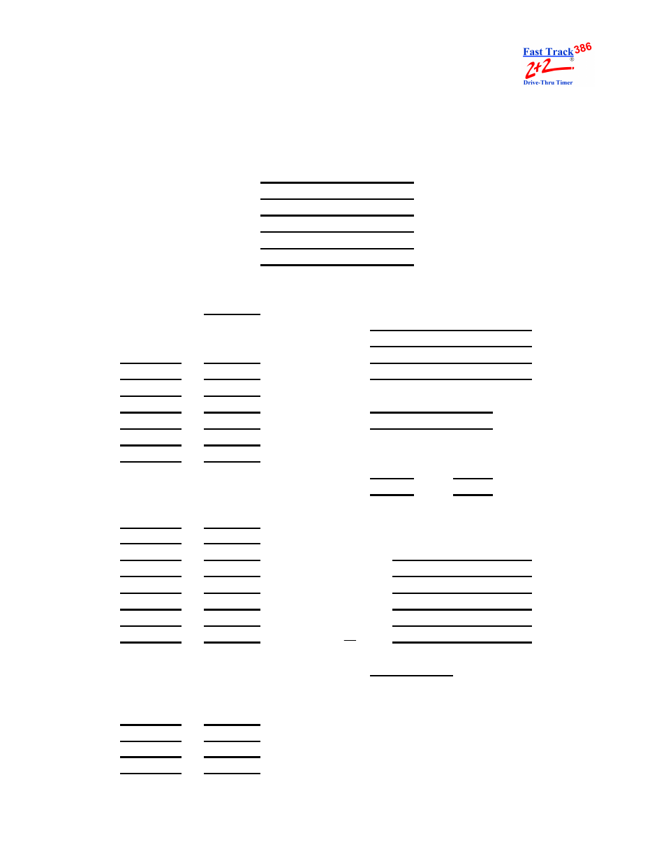 Set parameters worksheet | PHASE RESEARCH 2000 Series User Manual | Page 5 / 131