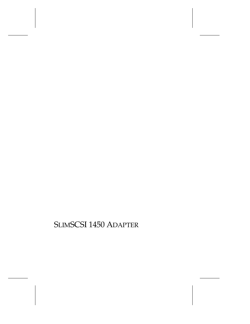 Adaptec 1450 User Manual | 30 pages