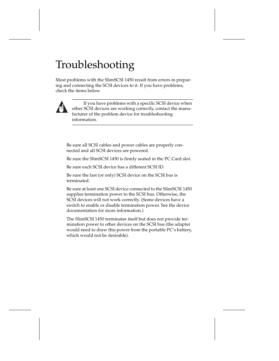 Troubleshooting, General hardware troubleshooting, Troubleshooting 10 | General hardware troubleshooting 10 | Adaptec 1450 User Manual | Page 16 / 30