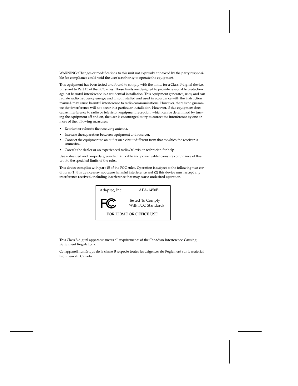 Adaptec 1450 User Manual | Page 24 / 30