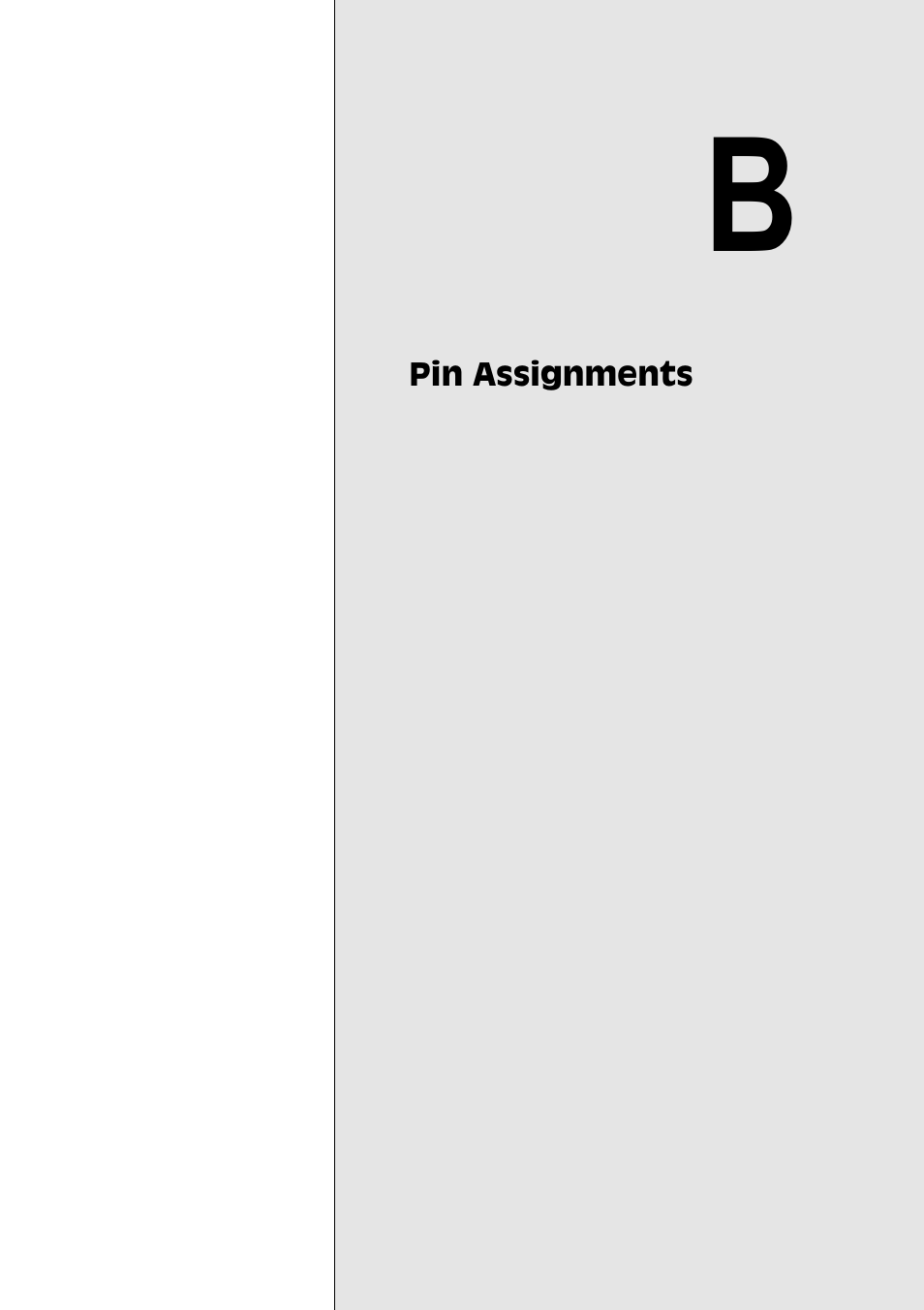 Pin assignments | Adaptec SBC-599 User Manual | Page 103 / 120